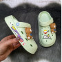 Кроки дитячі для дівчинки Fashion м'ятні з ведмедиком 5655