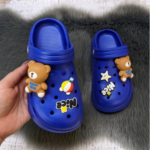 Кроки дитячі для хлопчика Fashion сині з ведмедиком 5655