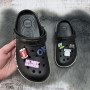  Кроксы детские для мальчика Dago Style черные 1228-5