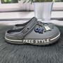  Кроксы детские для мальчика Dago Style серые 1228-5