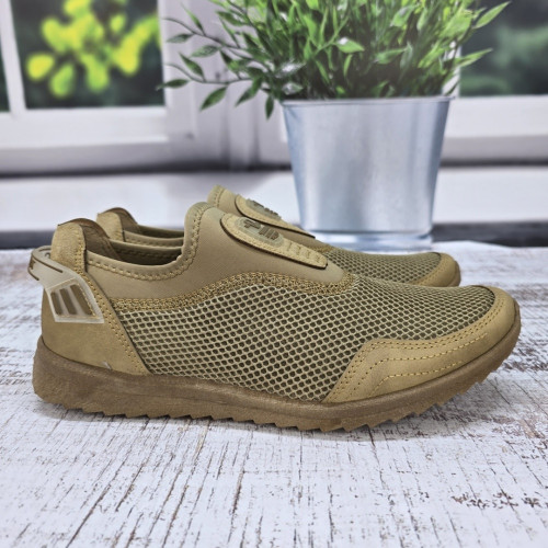 Кросівки чоловічі мокасини літні сітка пісочні Dago Style 3542