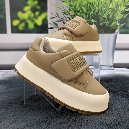  Кросівки дитячі для дівчинки  Jong Golf бежевого кольору на липучці 5605