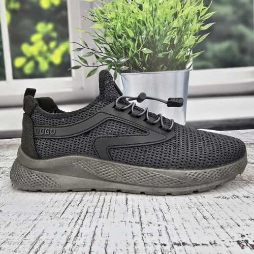 Кросівки чоловічі Dago Style сірі текстильні сітка 3865