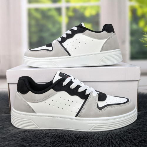 Кросівки жіночі Swin-shoes білі з чорним демісезонні 4439