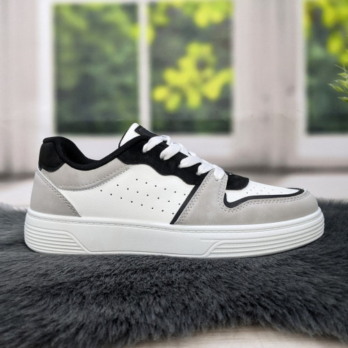 Кросівки жіночі Swin-shoes білі з чорним демісезонні 4439