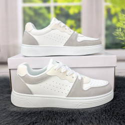 Кросівки жіночі Swin-shoes сірі з бежевим демісезонні 4439