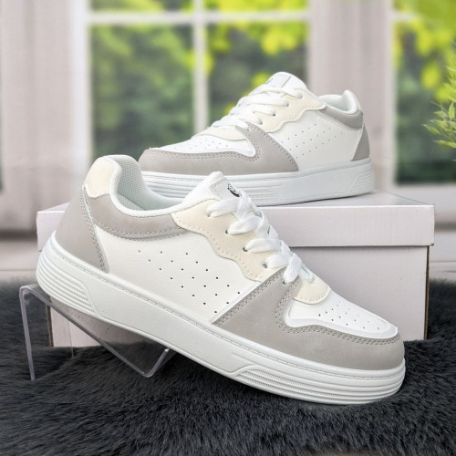 Кросівки жіночі Swin-shoes сірі з бежевим демісезонні 4439