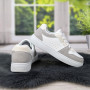 Кросівки жіночі Swin-shoes сірі з бежевим демісезонні 4439
