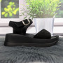 Босоножки женские Carti черные замшевые на платформе 4808_2