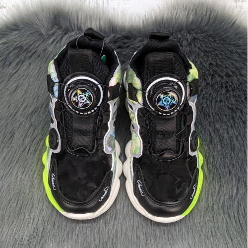 Дитячі кросівки для хлопчика Paliament чорні з зеленим демісезонні 5650