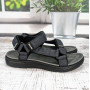 Сандалі босоніжки чоловічі Fdek сірі текстильні на пінковій підошві 3913