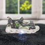 Босоніжки дитячі для хлопчика Jong Golf сірі з LED підсвічуванням 5429