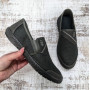 Мокасини чоловічі Dago Style сіро-зелені (стоун) текстильні сітка 3243
