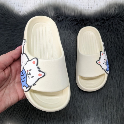 Шльопанці дитячі для дівчинки Fashion білі сланці пінка 5452-2