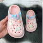 Крокси дитячі для дівчинки Fashion рожеві з зайчиком 5783