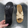 Шльопанці жіночі Dali бежеві великі розміри 4883