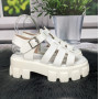 Босоножки женские Fashion белые на платформе 4880