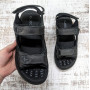 Сандалі босоніжки чоловічі Swin Shoes чорні шкіряні на липучках 3930