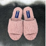 Тапочки женские комнатные Inblu розовые меховые на фетровой подошве 4303