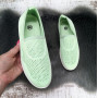 Мокасини жіночі Fashion м'ятного кольору текстильні 8009