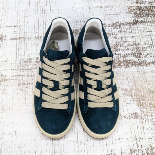 Кросівки жіночі Мальви смарагдового кольору замшеві 8015