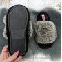 Тапочки жіночі хутряні Fangre сірі 4570-2
