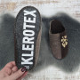 Тапочки жіночі фетрові Klerotex коричневі для ламінату 4527