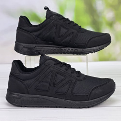 Кросівки чоловічі Progress чорні текстильні демісезонні 3975