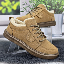 Кросівки жіночі зимові Dago Style пісочні на хутрі 8065