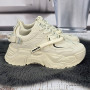 Кросівки жіночі Swin Shoes молочні на об'ємній підошві демісезонні 8075