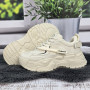 Кросівки жіночі Swin Shoes молочні на об'ємній підошві демісезонні 8075