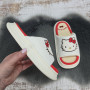 Тапочки жіночі Lion білі відкриті текстильні з Kitty 8079