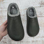 Галоши мужские пена утепленные Gipanis хаки без задника 3800-2