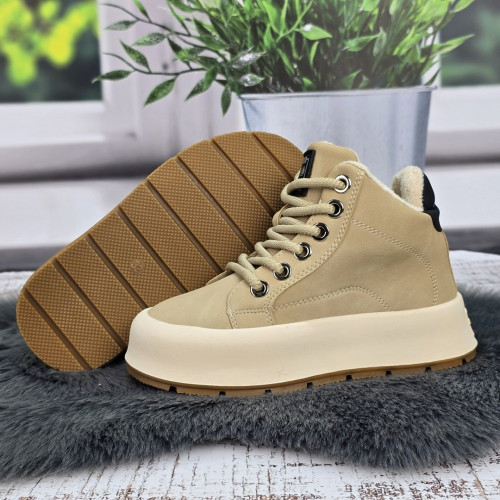 Черевики дитячі для дівчинки Jong Golf бежеві демісезонні 5970