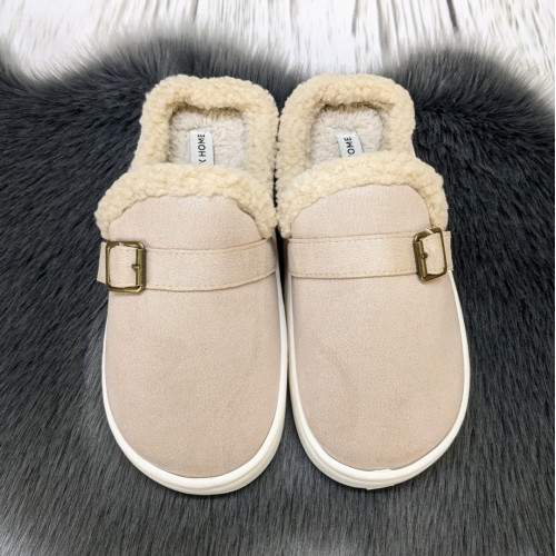 Капці жіночі теплі домашні Jomix бежеві з хутряною підкладкою 4691