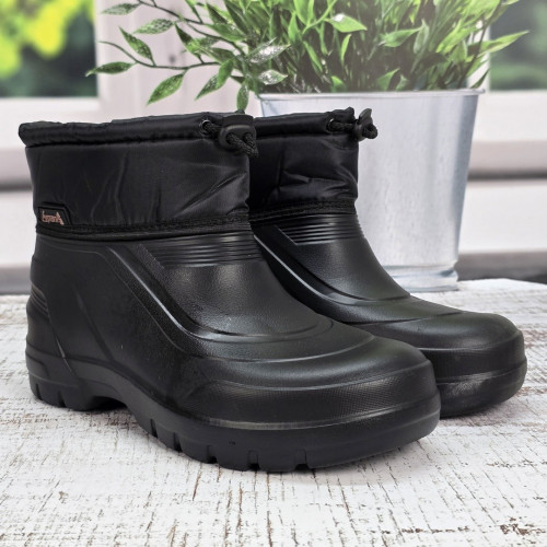 Калоші чоловічі піна утеплені Gipanis чорні високі 6004
