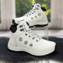 Женские зимние ботинки Swin Shoes белые с искусственным мехом 4295