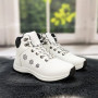 Женские зимние ботинки Swin Shoes белые с искусственным мехом 4295