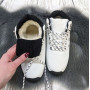 Женские зимние ботинки Swin Shoes белые с искусственным мехом 4295
