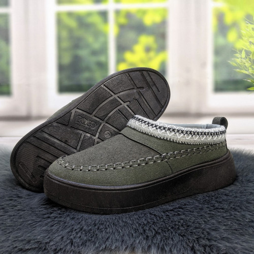 Угги низкие женские зимние на меху Dago Style серые 4567