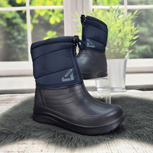 Сапоги женские зимние на пенковой галоше Gipanis темно-синие 4675