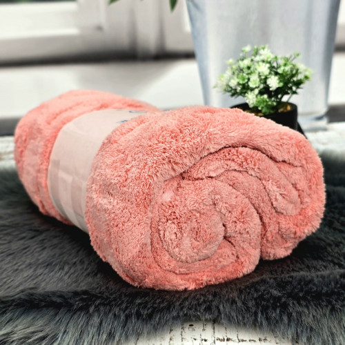 Полотенце банное микрофибра 70*140 см розовое COLORFUL HOME Рубин