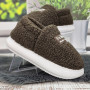 Тапочки жіночі хутряні чуні Luck Line коричневі 8243