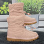 Дутики женские зимние Bashili розовые на меху 8255