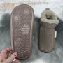 Тапочки жіночі закриті чуні Luck Line коричневі високі на хутрі великі розміри 8230-2