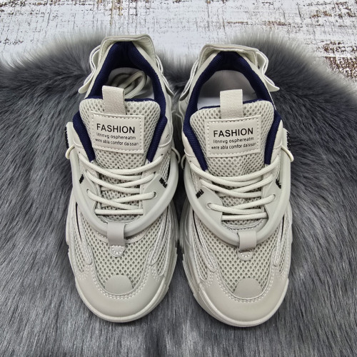 Кросівки жіночі Swin Shoes бежеві на об'ємній підошві демісезонні 8075-2