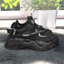 Кросівки жіночі Swin Shoes чорні на об'ємній підошві демісезонні 8075-2