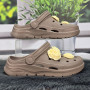 Сабо кроксы женские Dago Style кофейные ЭВА с джибитсами 4041-4