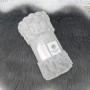 Рушник для обличчя мікрофібра 50*100 см сірий Соти