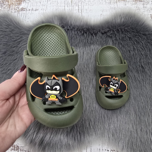 Кроксы сабо детские для мальчика Dago Style цвета хаки пена ЭВА 7149